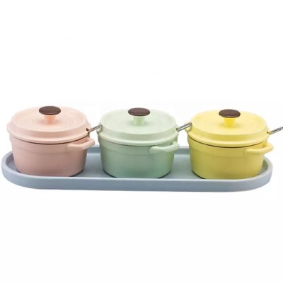 Restaurant used mini cheap hot pot serving dishes stoneware casserole dish with lid